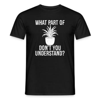quelle partie de ne comprenez-vous pas - T-shirt homme - noir - Devant - AI Model Male 178 light (178cm)