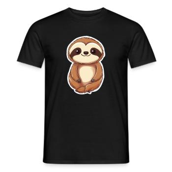 Paresse - T-shirt homme - noir - Devant - AI Model Male 178 light (178cm)