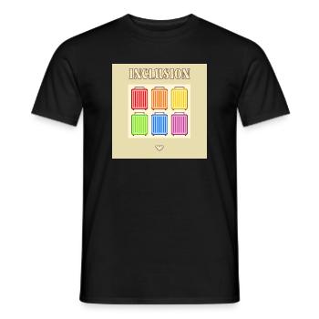 Inclusion Diversit Pride Fiert Valise - T-shirt homme - noir - Devant - AI Model Male 178 light (178cm)