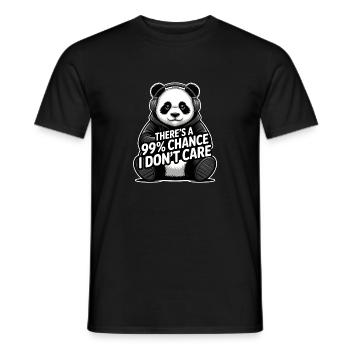 There Is a 99% Chance I Dont Care - Men's T-Shirt - black - Front - AI Model Male 178 light (178cm)