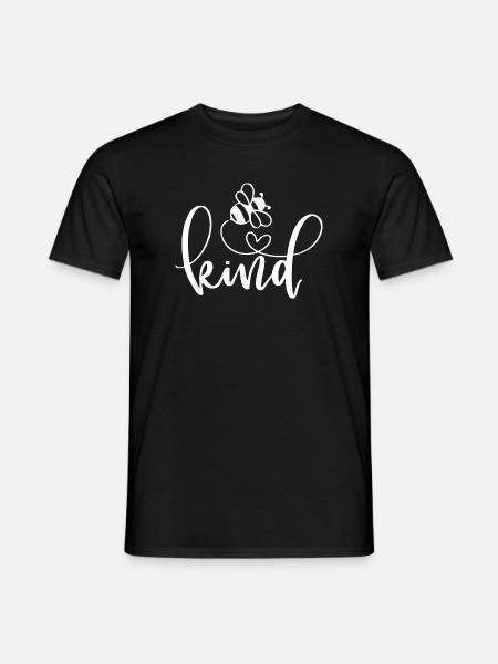 Freundlichkeit Schmetterlinge Wortgestaltung - Männer T-Shirt - Schwarz
