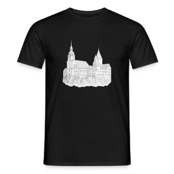 Schwarzenberg Erzgebirge Schloss - Männer T-Shirt - Schwarz - Vorne - AI Model Male 178 light (178cm)