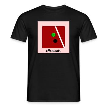TENNIS-MOMENTE ENTSCHEIDENDE SEKUNDEN - Männer T-Shirt - Schwarz - Vorne - AI Model Male 178 light (178cm)
