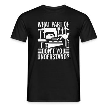 quelle partie de ne comprenez-vous pas Arboriste - T-shirt homme - noir - Devant - AI Model Male 178 light (178cm)