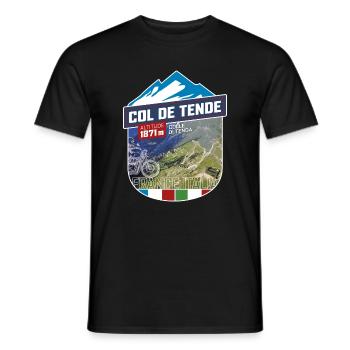 Col de Tende | Colle di Tenda | Sticker - Männer T-Shirt - Schwarz - Vorne - AI Model Male 178 light (178cm)