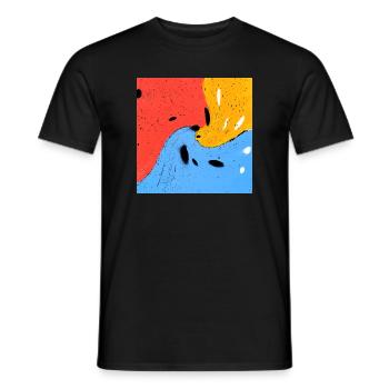 Verrückte Farben - Männer T-Shirt - Schwarz - Vorne - AI Model Male 178 light (178cm)