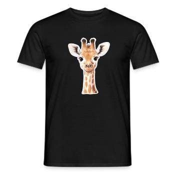 Giraffe - Männer T-Shirt - Schwarz - Vorne - AI Model Male 178 light (178cm)