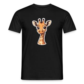 Giraffe - Männer T-Shirt - Schwarz - Vorne - AI Model Male 178 light (178cm)