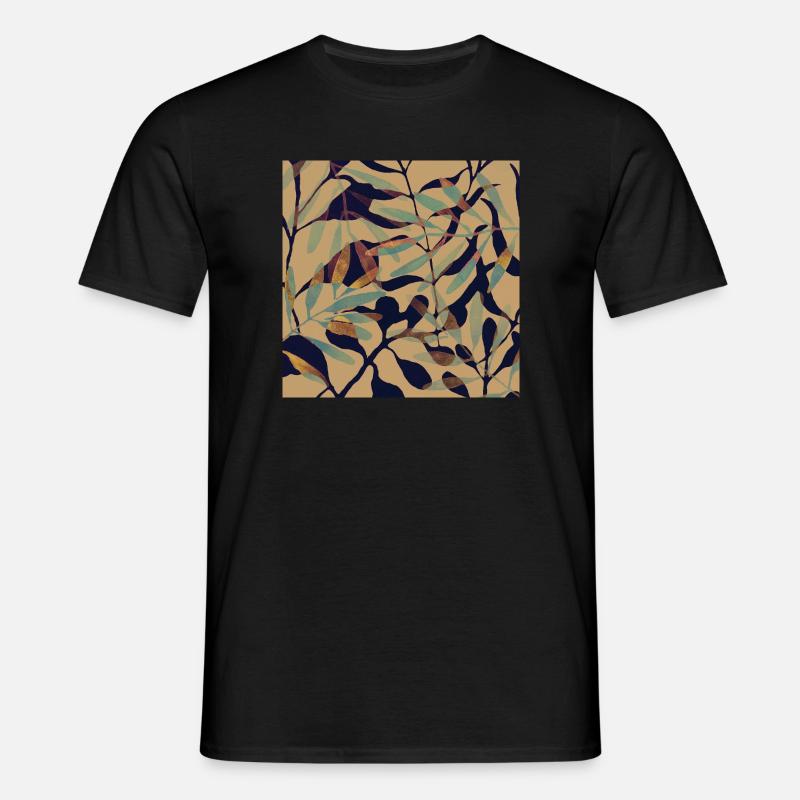 Roasted leaves - Men's T-Shirt - black