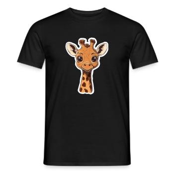 Giraffe - Männer T-Shirt - Schwarz - Vorne - AI Model Male 178 light (178cm)