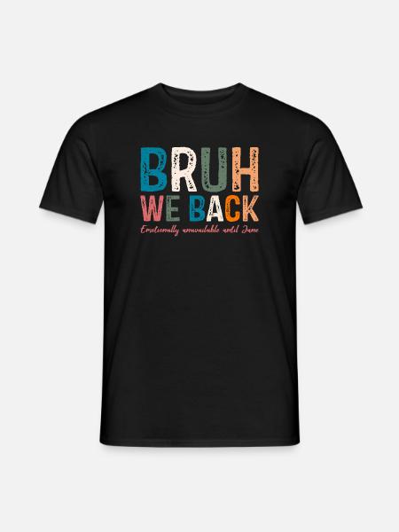Skurriles, farbenfrohes Typografie-Design - Männer T-Shirt - Schwarz