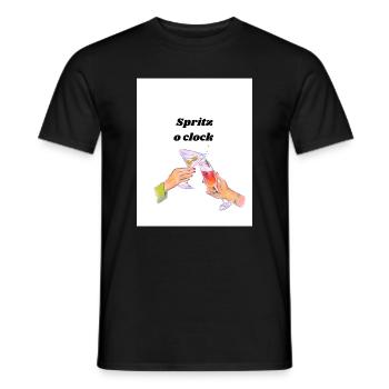 Spritz o clock  - Männer T-Shirt - Schwarz - Vorne - AI Model Male 178 light (178cm)