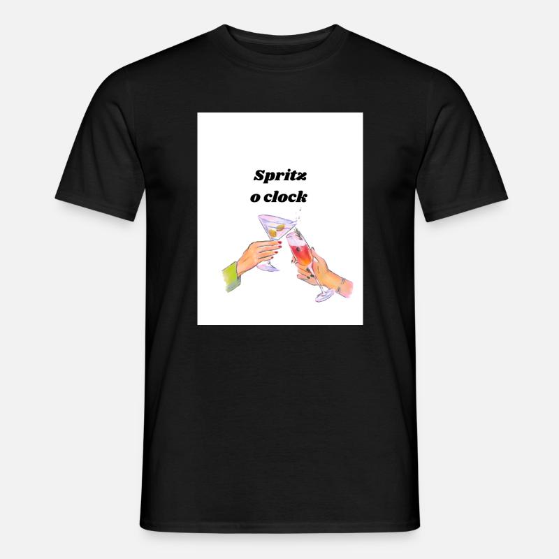 Spritz o clock  - Männer T-Shirt - Schwarz