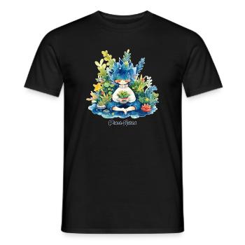 À base de plantes - T-shirt homme - noir - Devant - AI Model Male 178 light (178cm)
