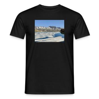 Lake Bramant in June - Men's T-Shirt - black - Front - AI Model Male 178 light (178cm)