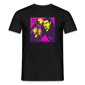 Grusel Nostalgie - Männer T-Shirt - Schwarz - Vorne - AI Model Male 178 light (178cm)
