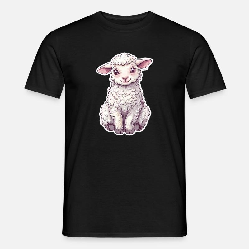 Schaf - Männer T-Shirt - Schwarz