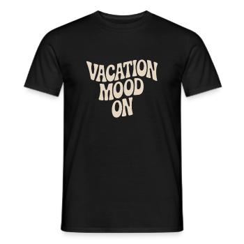 Vacation Mood On Summer Festival Travel Club Vacation - Men's T-Shirt - black - Front - AI Model Male 178 light (178cm)