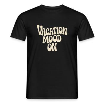 Vacation Mood On Summer Festival Travel Club Vacation - Men's T-Shirt - black - Front - AI Model Male 178 light (178cm)