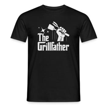 Der Grillmeister Motiv Vater Tag Meister Grill  - Männer T-Shirt - Schwarz - Vorne - AI Model Male 178 light (178cm)