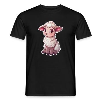 Mouton - T-shirt homme - noir - Devant - AI Model Male 178 light (178cm)