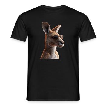 Kangourou Australie Outback Kangourous mignons sauvages - T-shirt homme - noir - Devant - AI Model Male 178 light (178cm)