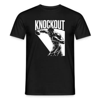 Knock-out - T-shirt homme - noir - Devant - AI Model Male 178 light (178cm)