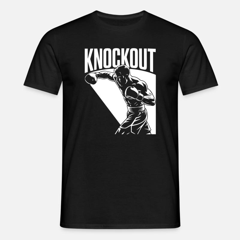 Knockout - Männer T-Shirt - Schwarz