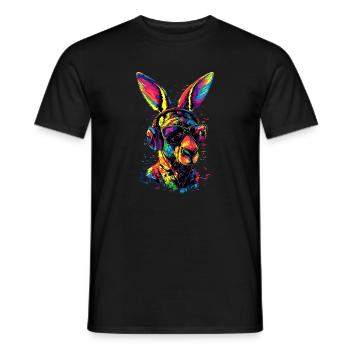 Kangourou Australie Outback Kangourous mignons sauvages - T-shirt homme - noir - Devant - AI Model Male 178 light (178cm)
