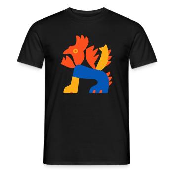 Dragon du Fils - T-shirt homme - noir - Devant - AI Model Male 178 light (178cm)