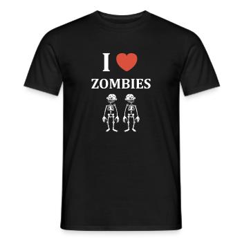 Lustige Skelett-Zombies für Halloween - Männer T-Shirt - Schwarz - Vorne - AI Model Male 178 light (178cm)