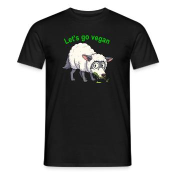 Wolf_in_schaapskleren - T-shirt homme - noir - Devant - AI Model Male 178 light (178cm)
