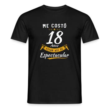 Ich habe 18 Jahre gebraucht, um so spektakulär zu sein - Männer T-Shirt - Schwarz - Vorne - AI Model Male 178 light (178cm)