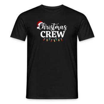 ÉQUIPAGE DE NOËL - T-shirt homme - noir - Devant - AI Model Male 178 light (178cm)