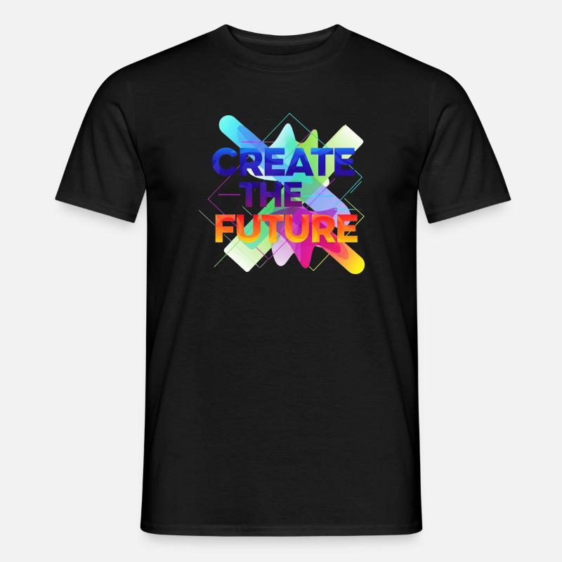 Create the future - Männer T-Shirt - Schwarz