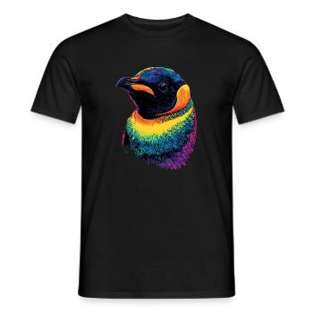 Pinguin Kaiserpinguin Zwergpinguin Süße Pinguine - Männer T-Shirt - Schwarz - Vorne - AI Model Male 178 light (178cm)