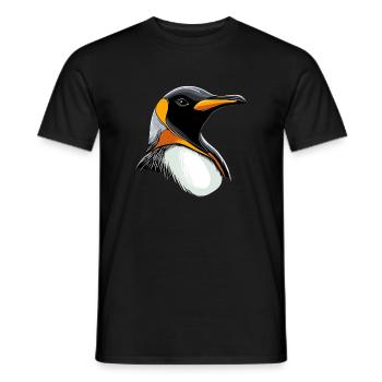 Pinguin Kaiserpinguin Zwergpinguin Süße Pinguine - Männer T-Shirt - Schwarz - Vorne - AI Model Male 178 light (178cm)