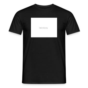 Be yourself always  - Men's T-Shirt - black - Front - AI Model Male 178 light (178cm)