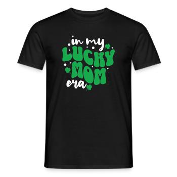 À l’époque de ma maman chanceuse – Citation de maman pour la Saint-Patrick - T-shirt homme - noir - Devant - AI Model Male 178 light (178cm)
