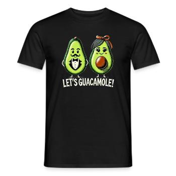 Skurriles Avocado-Duo mit witziger Botschaft - Männer T-Shirt - Schwarz - Vorne - AI Model Male 178 light (178cm)