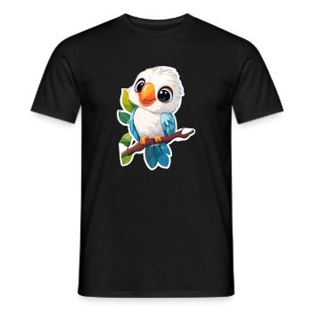 Cacatoès - T-shirt homme - noir - Devant - AI Model Male 178 light (178cm)