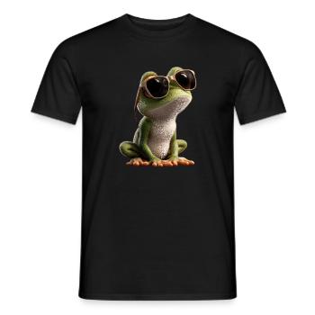 Grenouille Petit Crapaud Grenouille Grenouille Prince Grenouilles - T-shirt homme - noir - Devant - AI Model Male 178 light (178cm)