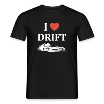 Leidenschaftliches Drift-Car-Design - Männer T-Shirt - Schwarz - Vorne - AI Model Male 178 light (178cm)