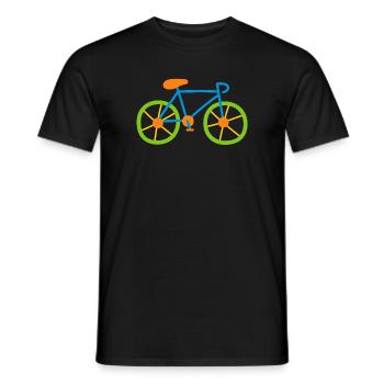 Bicycle Colorful Cycling Kids Road Bike Bike Tour Comic - Men's T-Shirt - black - Front - AI Model Male 178 light (178cm)