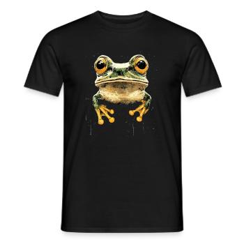 Grenouille Petit Crapaud Grenouille Grenouille Prince Grenouilles - T-shirt homme - noir - Devant - AI Model Male 178 light (178cm)