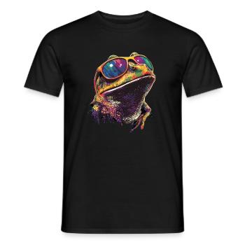 Grenouille Petit Crapaud Grenouille Grenouille Prince Grenouilles - T-shirt homme - noir - Devant - AI Model Male 178 light (178cm)