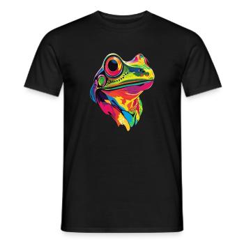 Grenouille Petit Crapaud Grenouille Grenouille Prince Grenouilles - T-shirt homme - noir - Devant - AI Model Male 178 light (178cm)