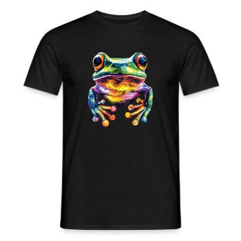 Grenouille Petit Crapaud Grenouille Grenouille Prince Grenouilles - T-shirt homme - noir - Devant - AI Model Male 178 light (178cm)