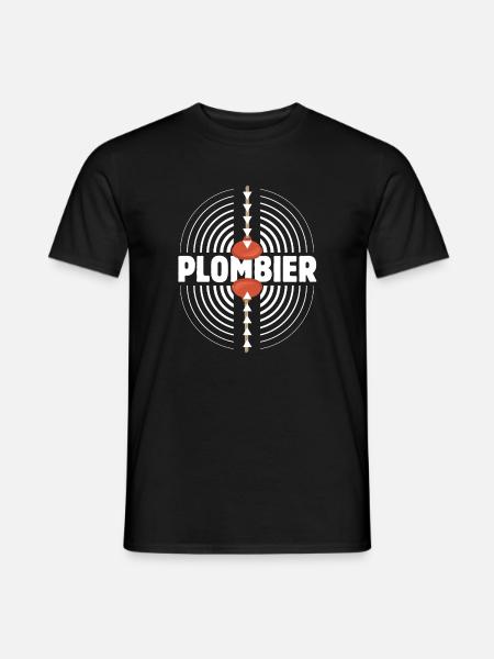 Retro Suction Cup Plumber - Men's T-Shirt - black