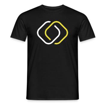 Logo PixB - Männer T-Shirt - Schwarz - Vorne - AI Model Male 178 light (178cm)